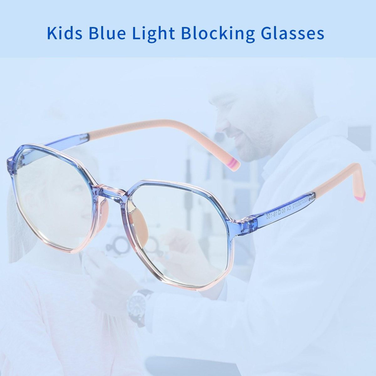 Kids Blue Light Blocking Glasses Anti Blue Ray Computer Glasses TR90 Lightweight Eyewear Frame