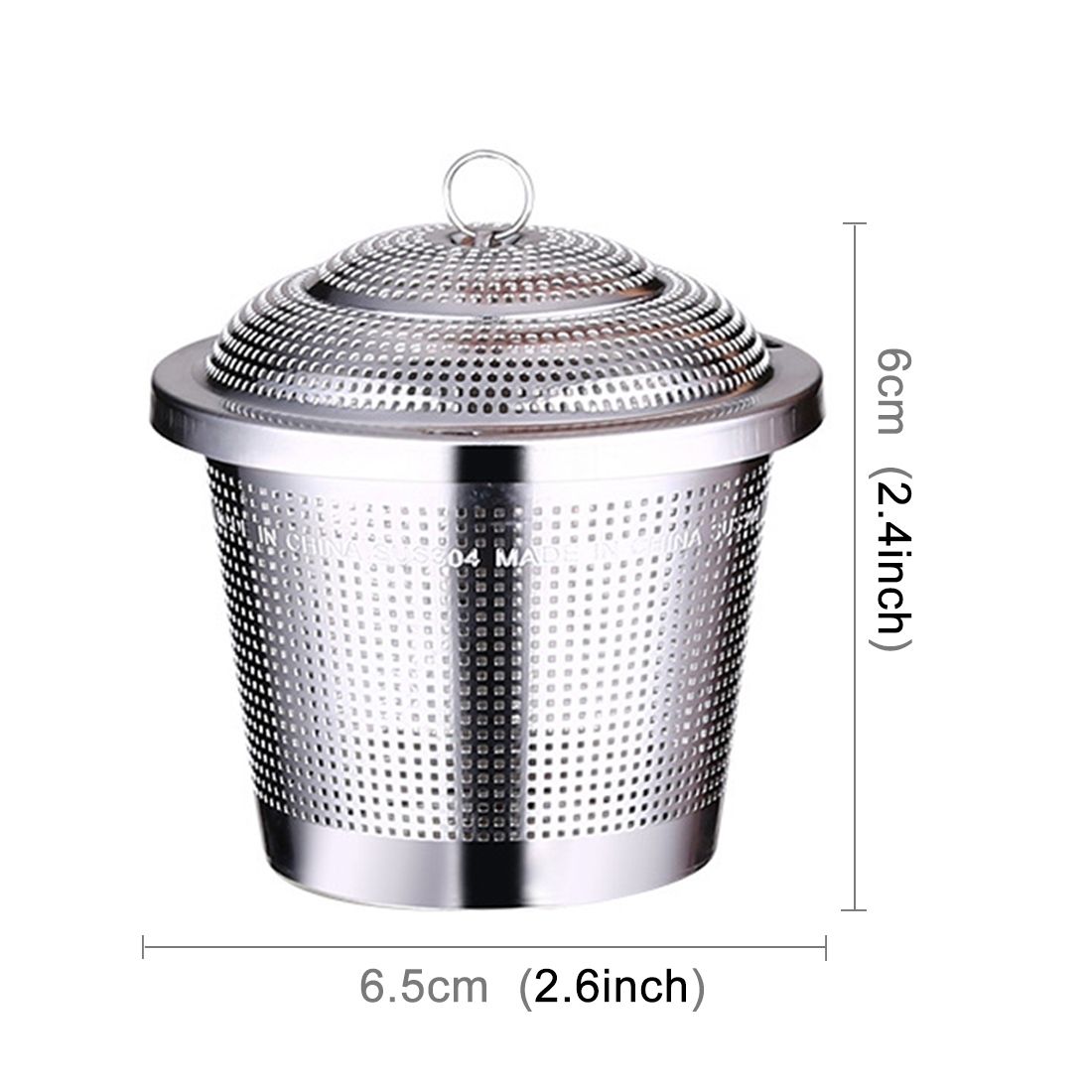 Stainless Steel Locking Spice Tea Strainer Mesh Infuser Tea Ball Filter, Middle Size: 6.5 X 6cm