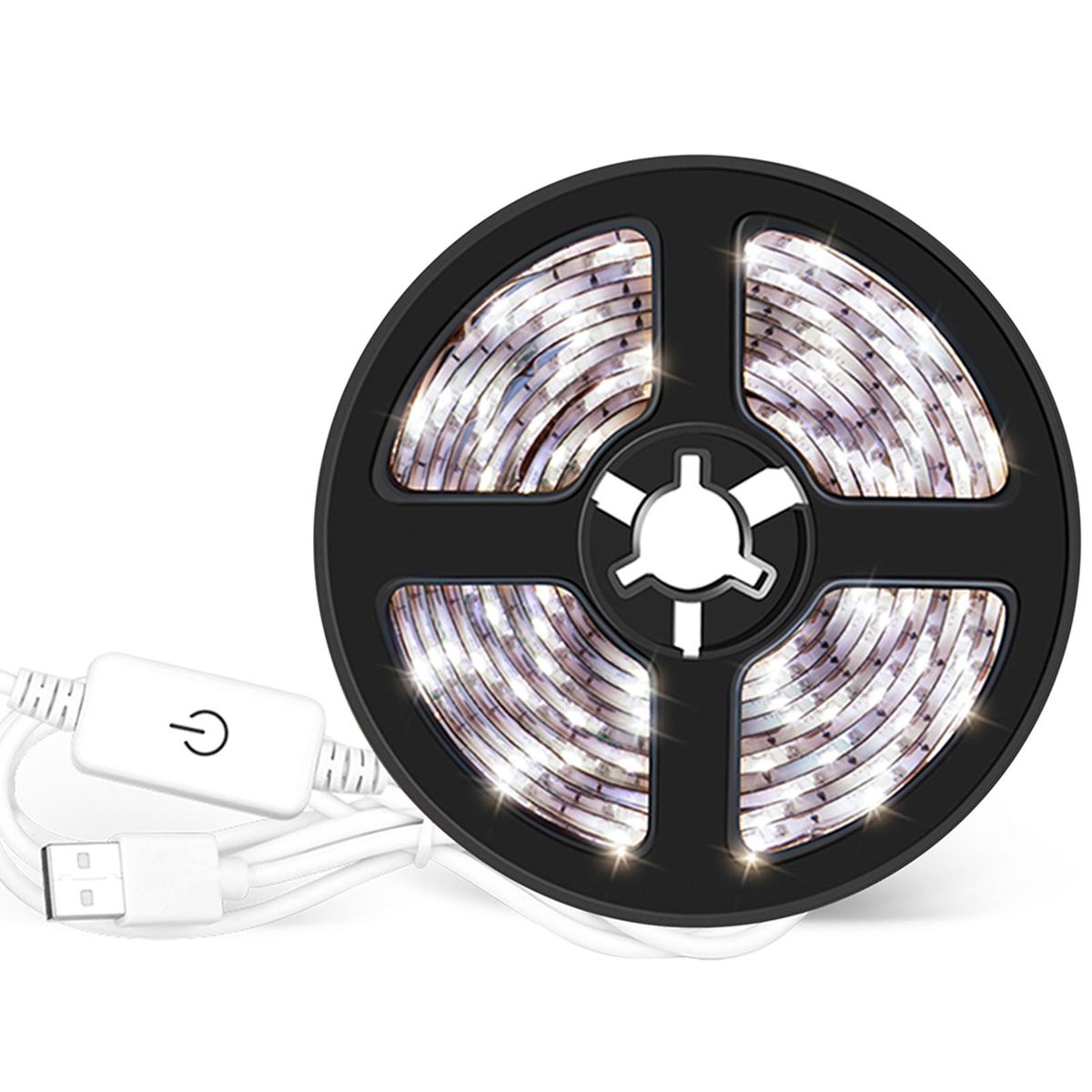 USB Dimmable LEDs Strips Light Touching Control 5m 300LEDs Rope Light for TV Computer Desktop Background Home Kitchen Decorative Lighting