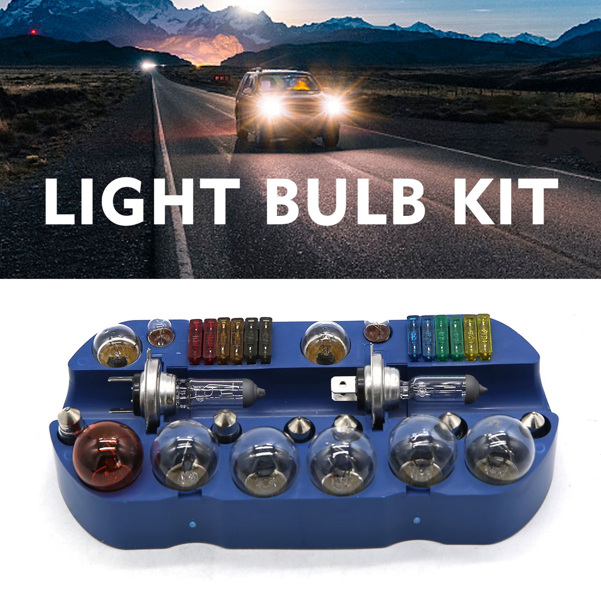 H4/H7 Emergency Light Bulb Fuse Car Kit Spares 30 Pcs 233
