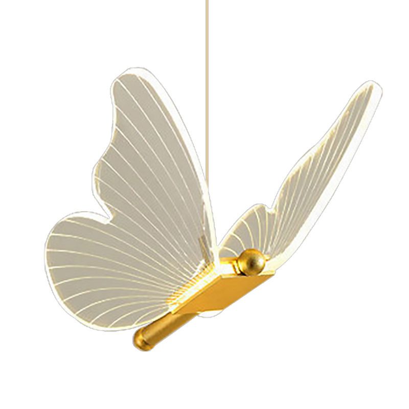 Butterfly Bedside Chandelier Long Line Modern Minimalist