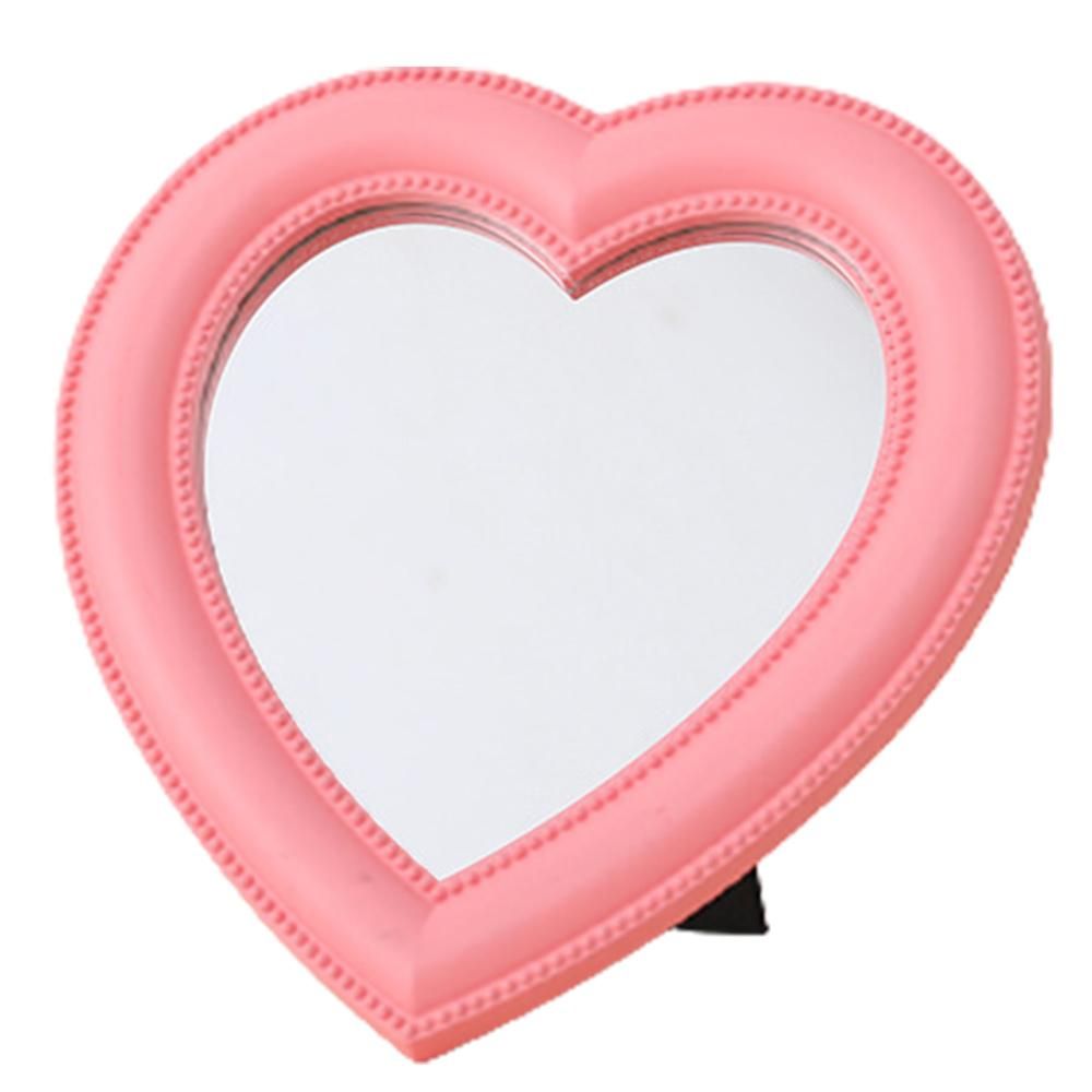 Love Mirror Desktop Makeup Wall Decor Heart-Shaped