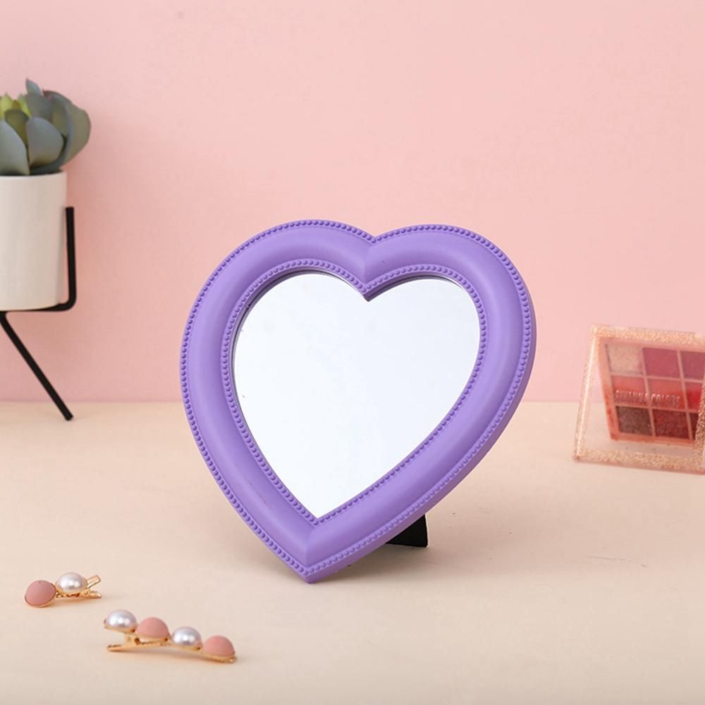 Love Mirror Desktop Makeup Wall Decor Heart-Shaped