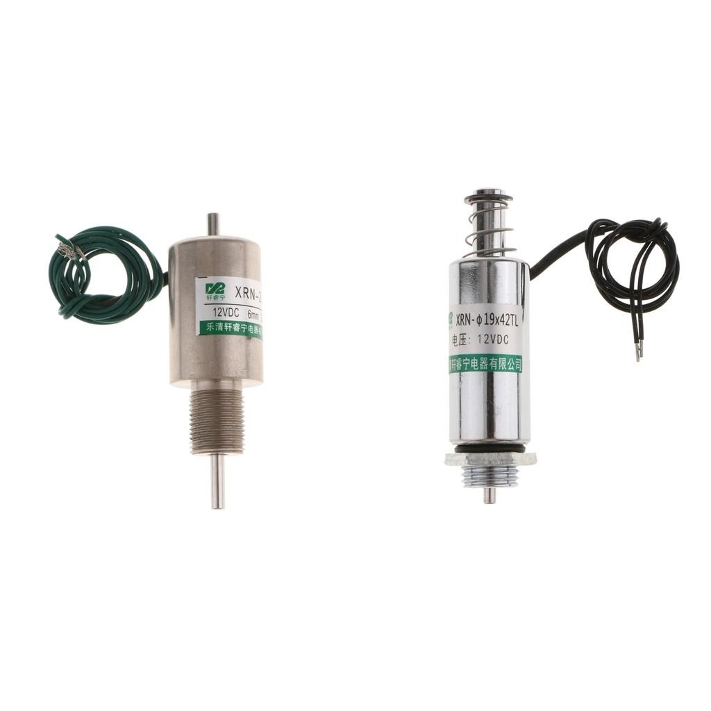 2pcs Stroke Tubular Solenoid Solenoid Electromagnet Pull Push Set