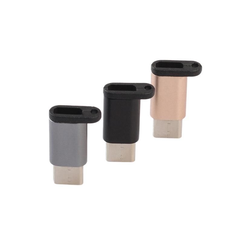 Micro USB Female to Male USB Type C Convert Connector-Grey