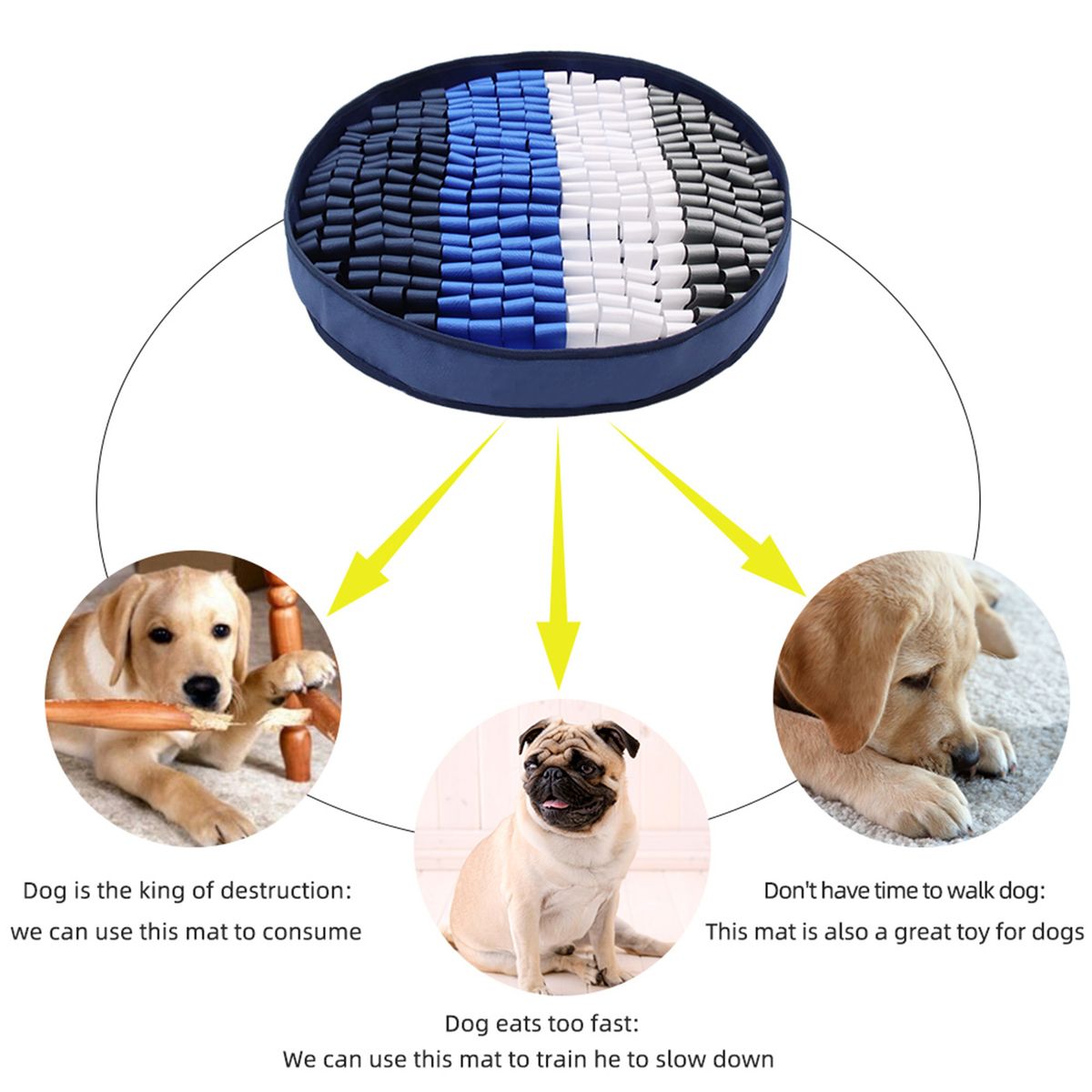 Pet Sniffing Mat Training Dogs Foraging Anti Bite Stress