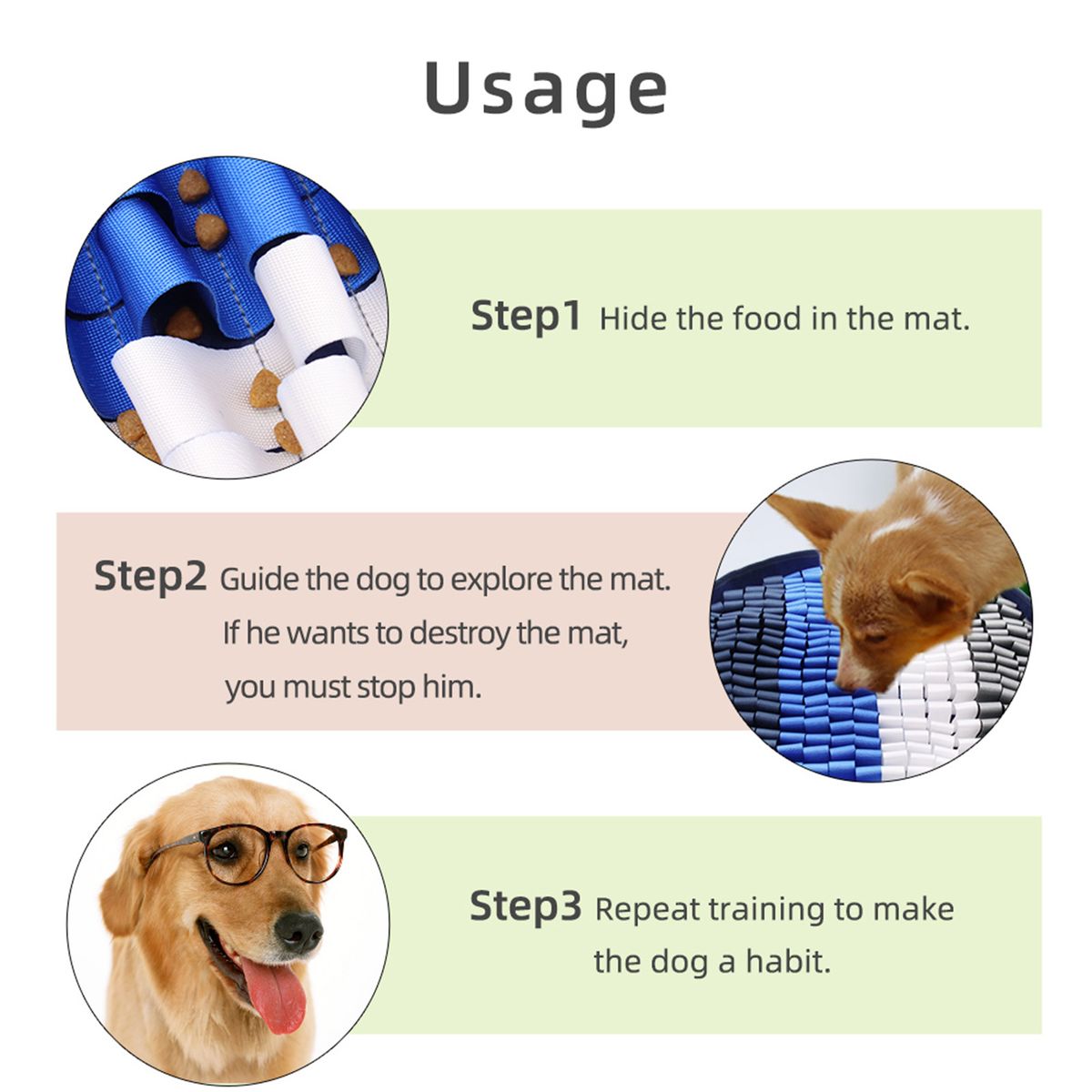 Pet Sniffing Mat Training Dogs Foraging Anti Bite Stress
