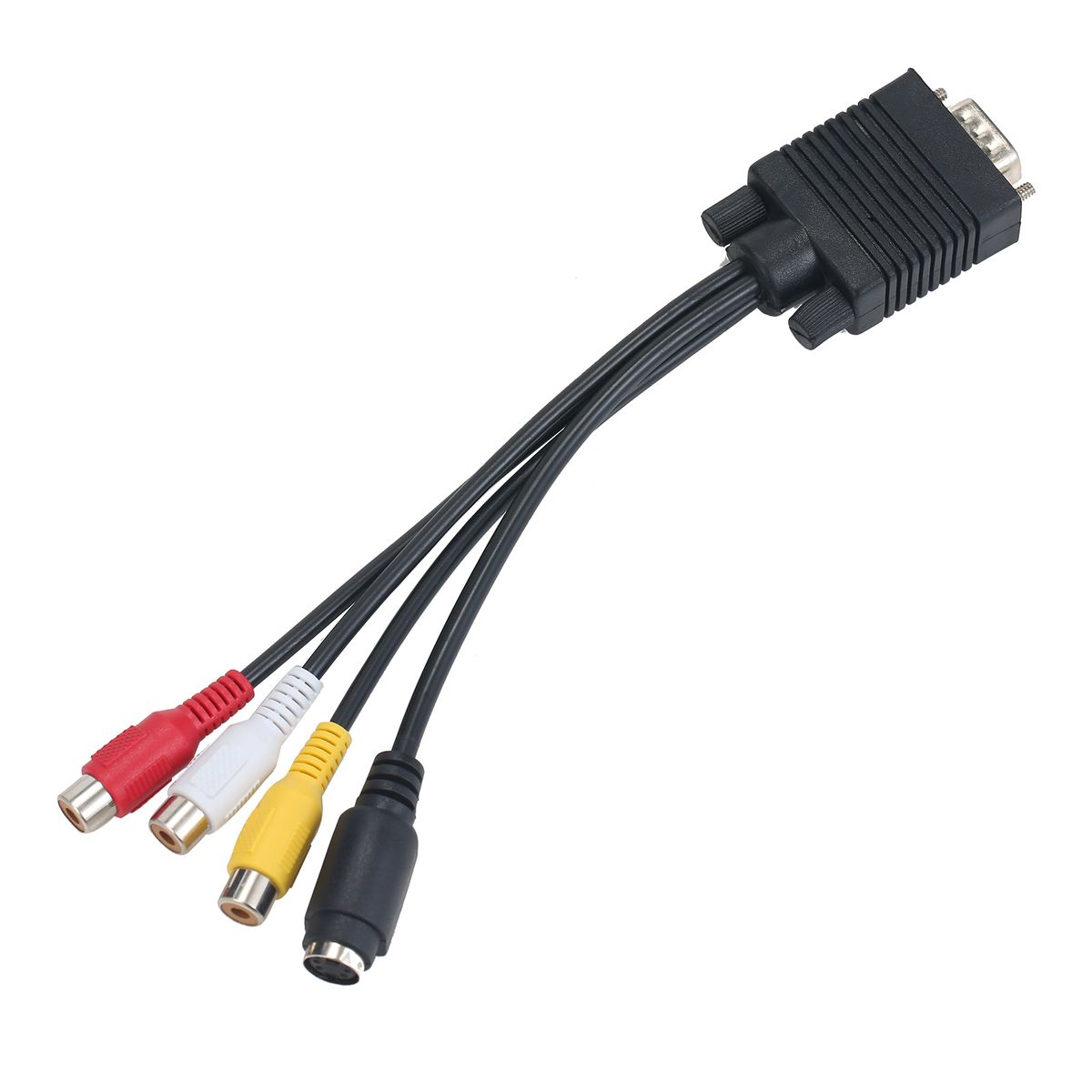 VGA To S-Video + 3 RCA Converter Cable