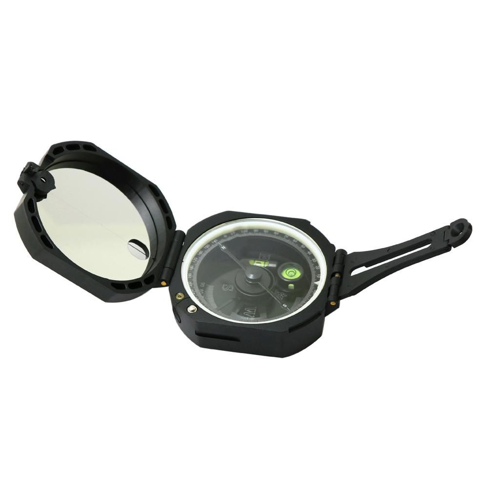 Multifunctional Compass High-Accuracy Geological Compass Survival Orienteering Compass Waterproof Gradiometer Inclinometer for Camping Hiking Adventure Tacticals Training