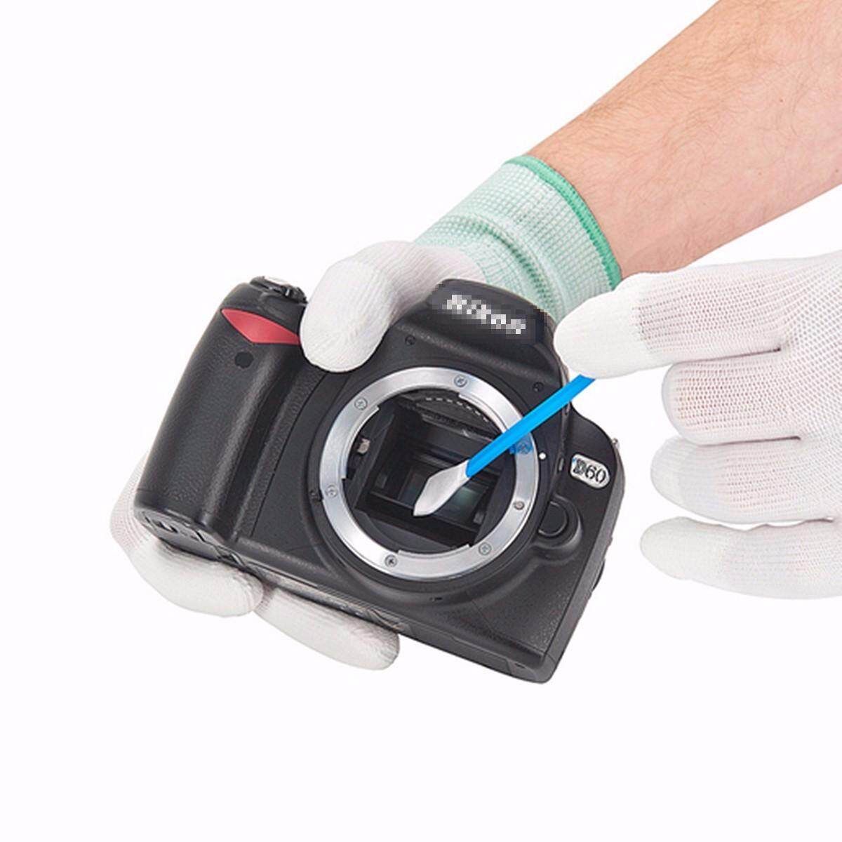 10PCS/Set APS- Sensor Cleaning Swabs Kit For DSLR Lens Digital Camera Phone Black
