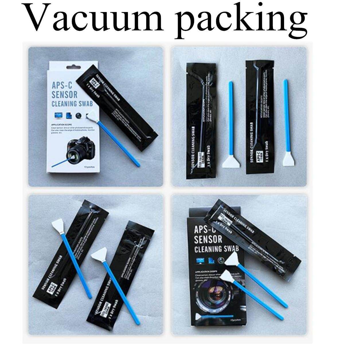 10PCS/Set APS- Sensor Cleaning Swabs Kit For DSLR Lens Digital Camera Phone Black