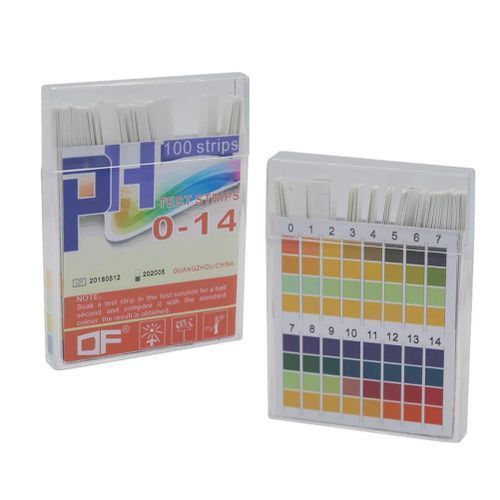 100pcs 0-14 PH Test Strips Alkaline Acid Indicator Paper