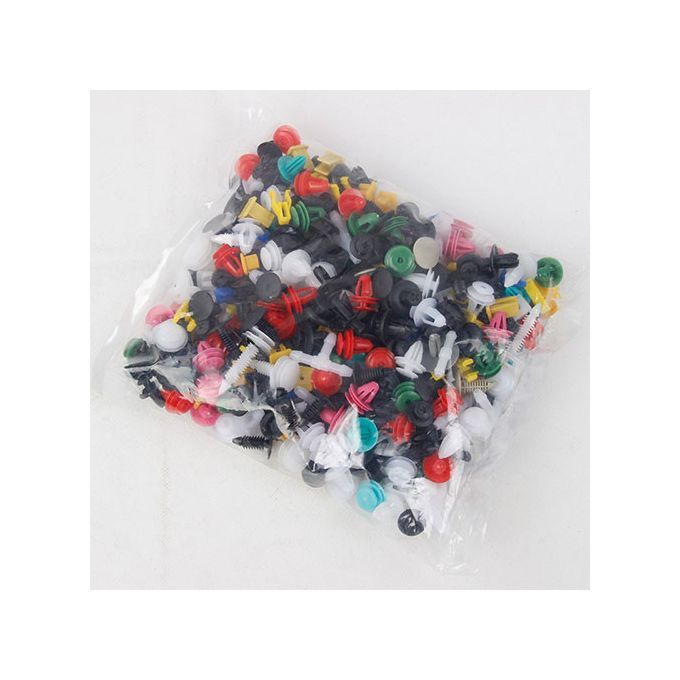 Car Buckle 200pcs Mixed Plastic Clip Fixing Buckle Door Plate Buckle Screw Rivet