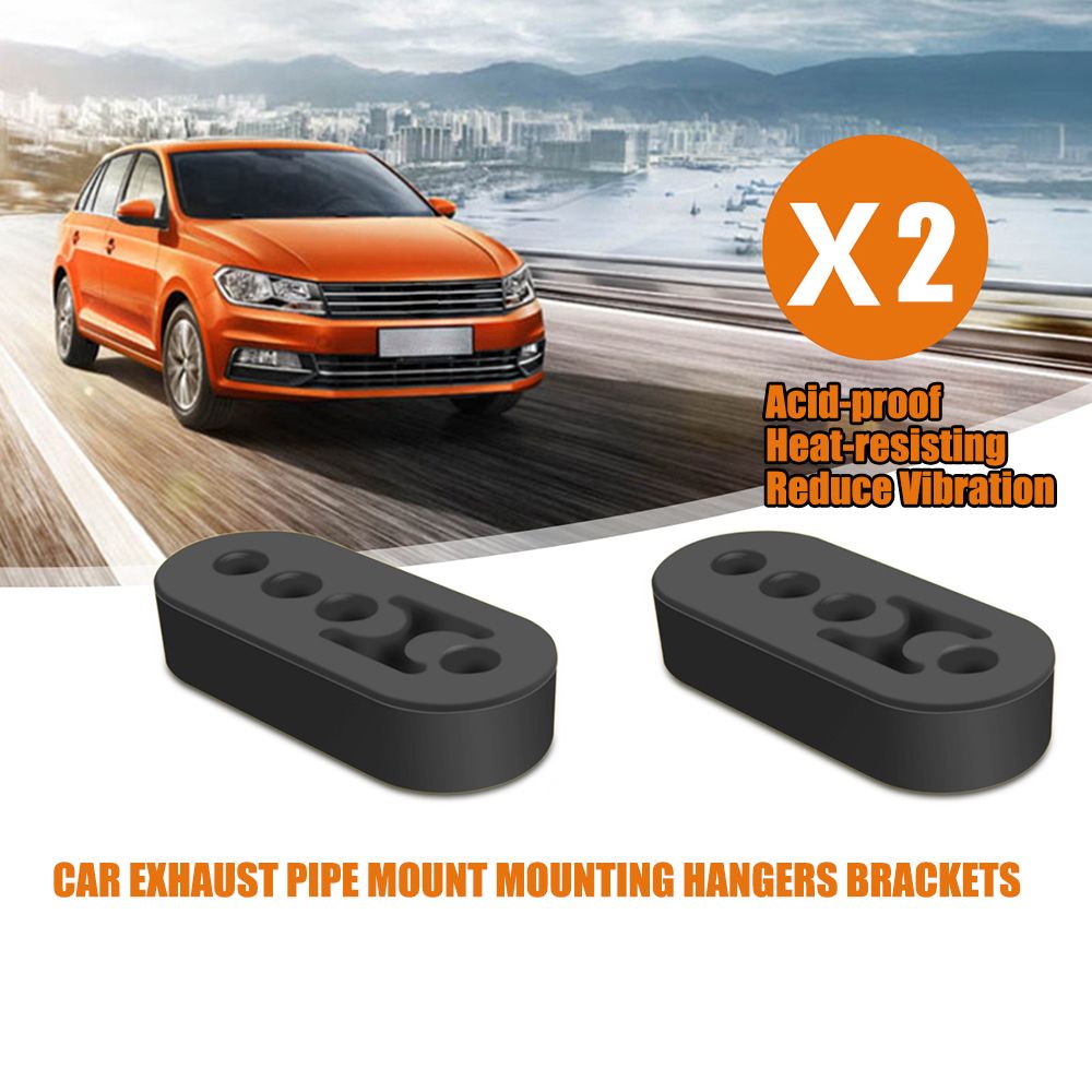 2pcs 4 Holes Car Vehicle Universal Exhaust Pipe Mounting