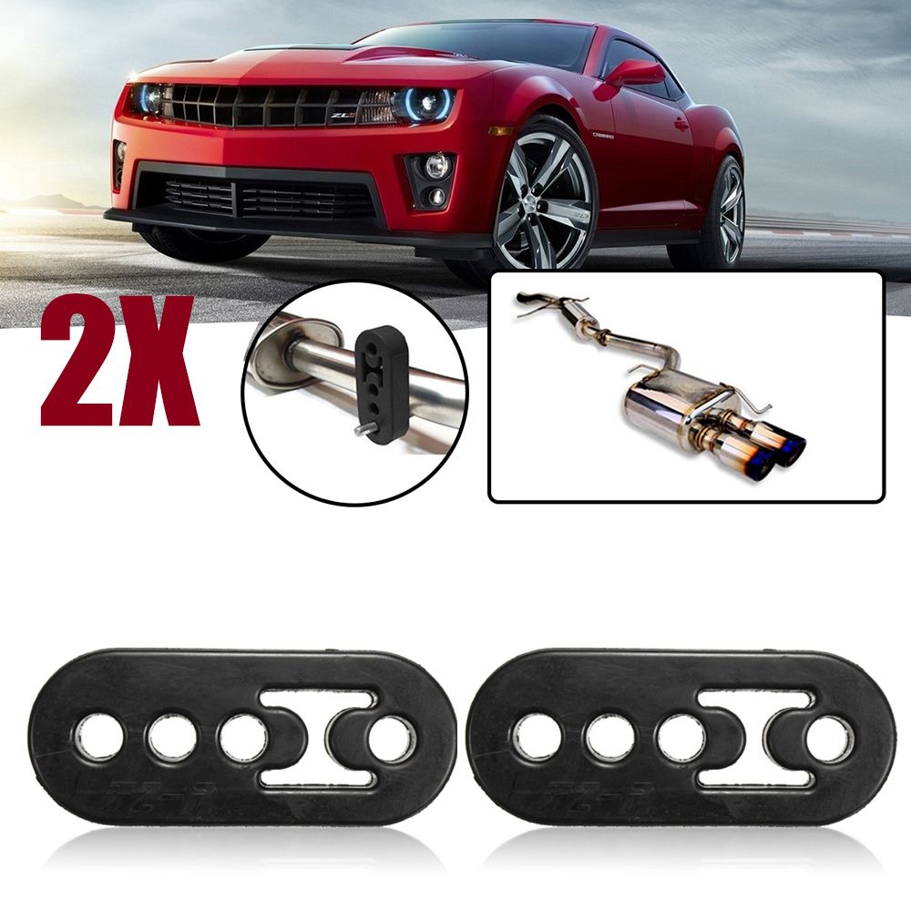 2pcs 4 Holes Car Vehicle Universal Exhaust Pipe Mounting