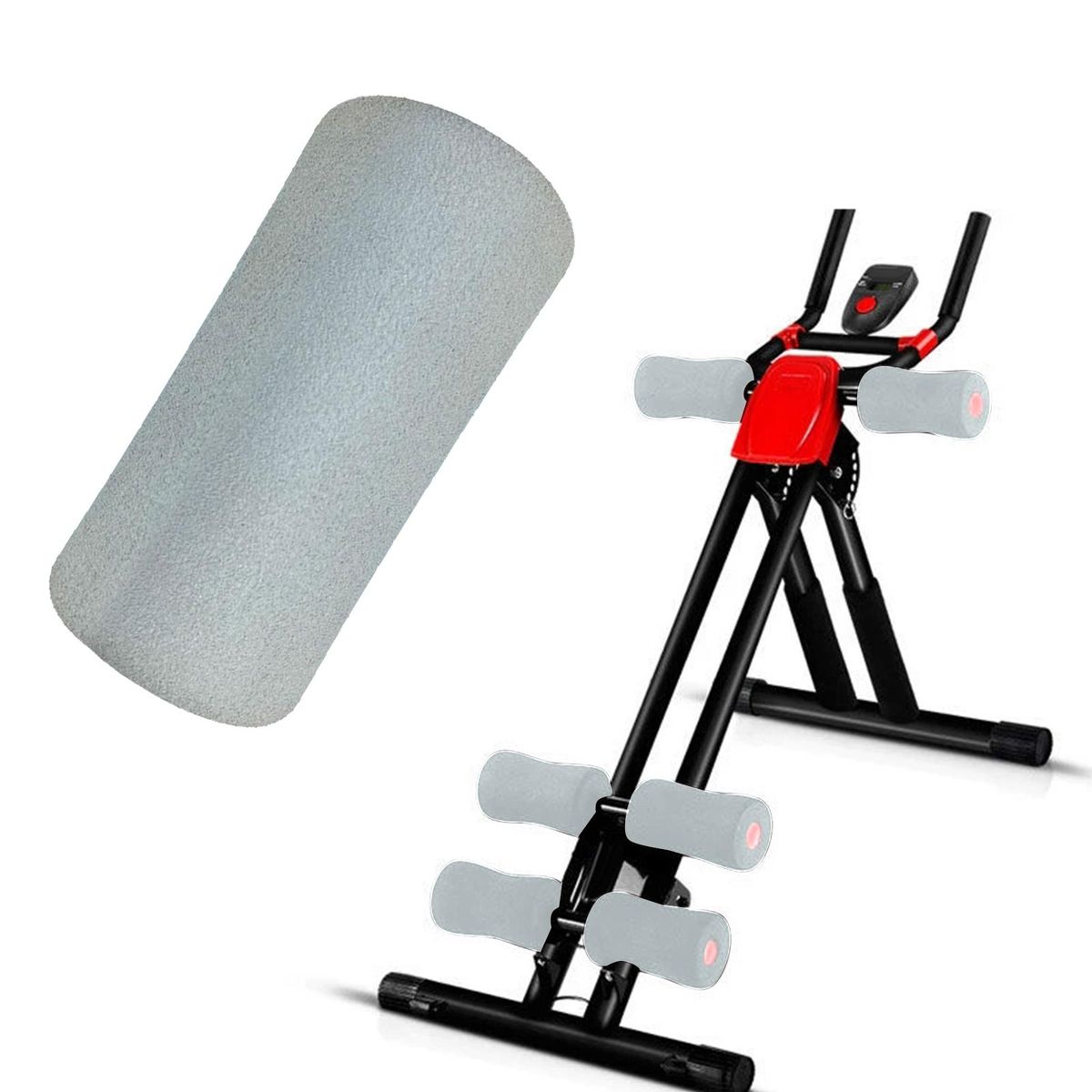 Foam Foot Pads Rollers Handle Grips Pipe For Strength Gray