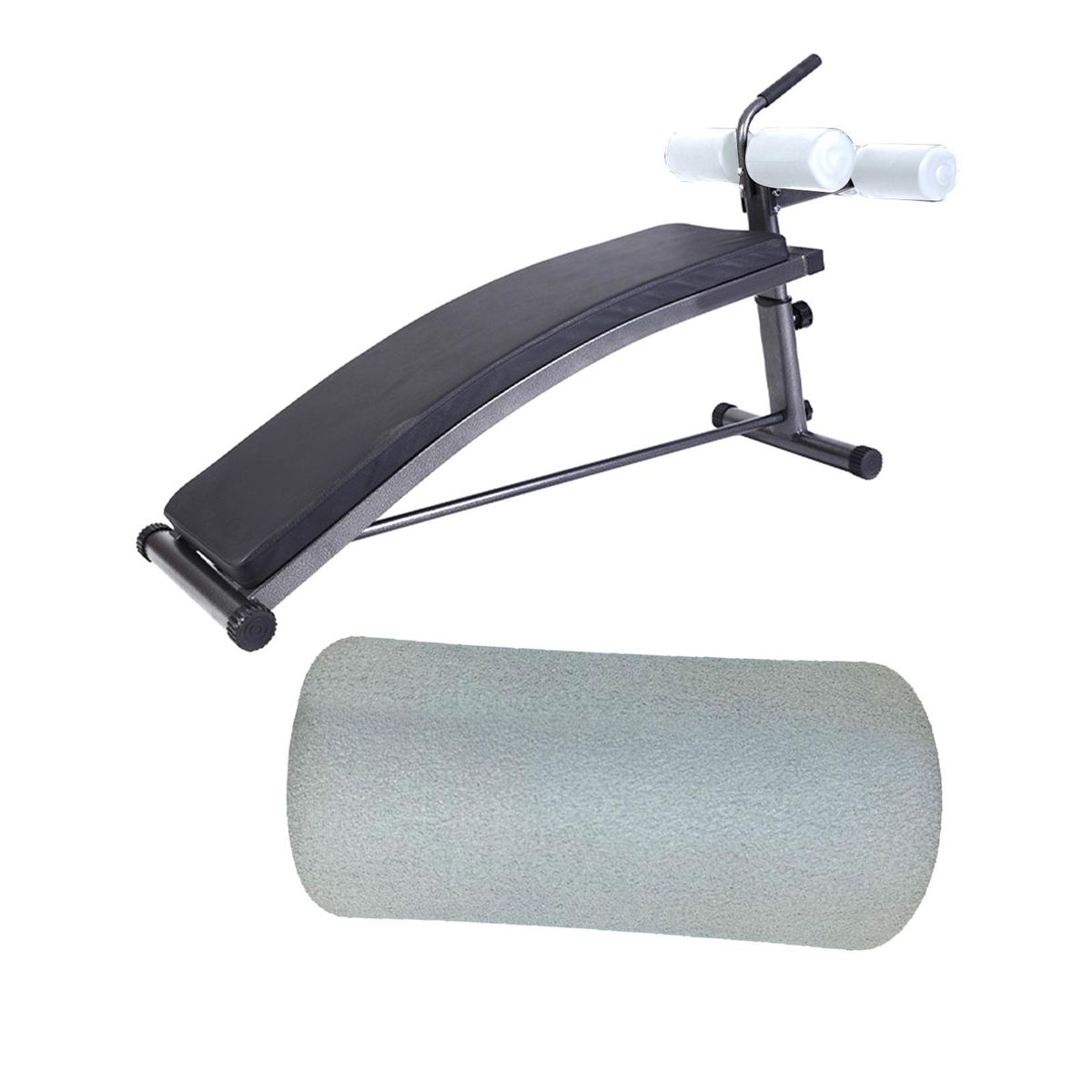 Foam Foot Pads Rollers Handle Grips Pipe For Strength Gray
