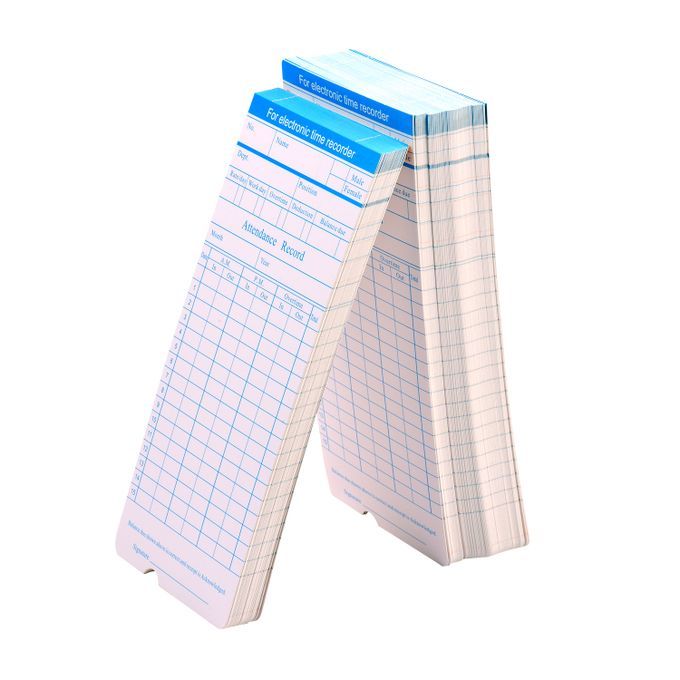 90pcs/ Pack Time Cards Timecards Monthly 2-sided 18 * 8.4cm
