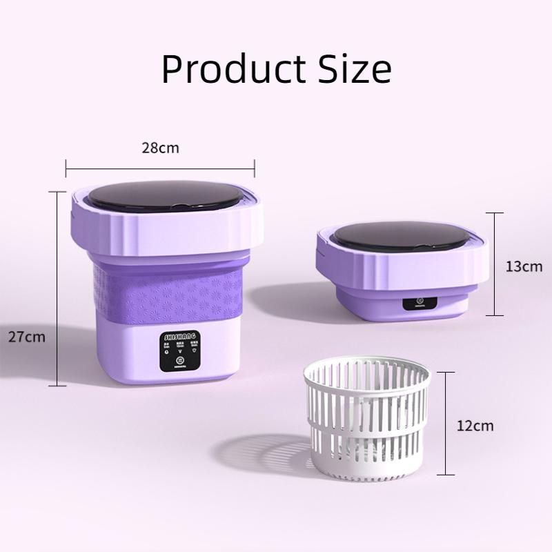 Folding WashingMachine Underwear Pantyhose Ultrasonic Washer
