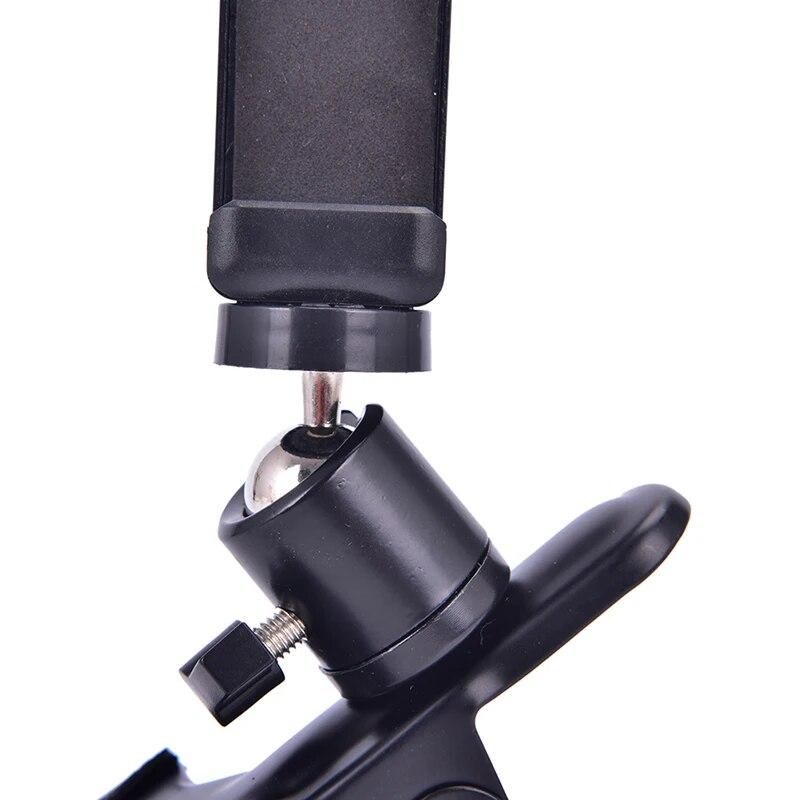 Guitar Head Clip Mobile Phone Holder Live Broadcast Bracket Stand Tripod Clip Head For iPhone 11 X Support Desktop Music Holder