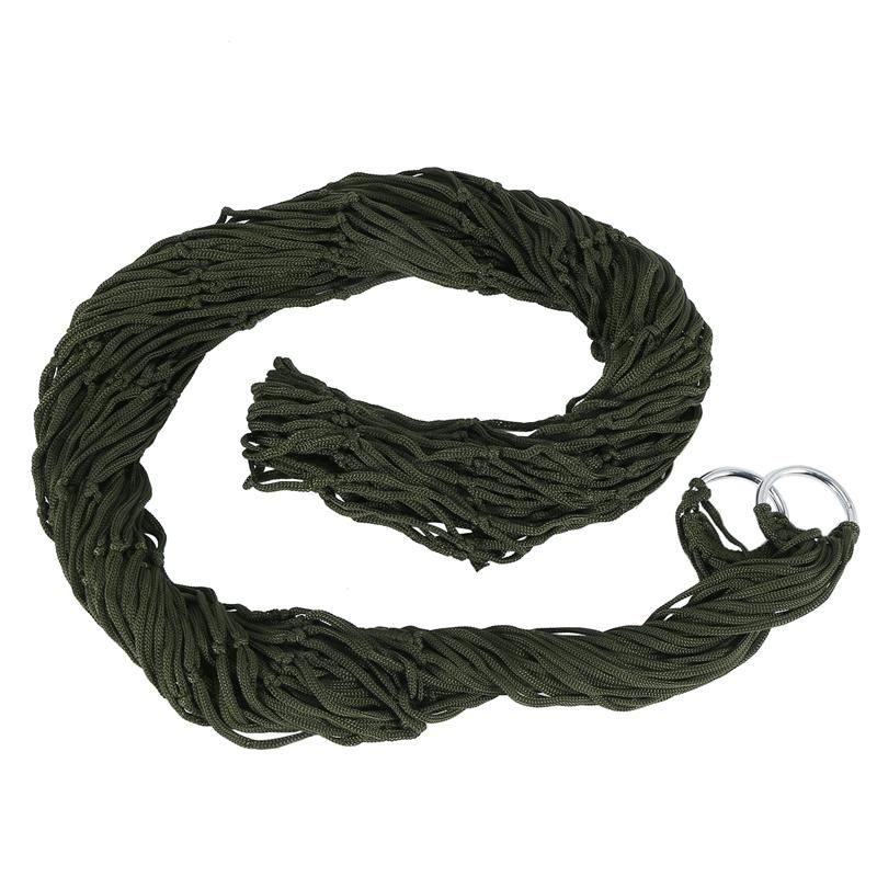 Portable Outdoor Sport Hammock Outdoor Camping Hammock Mesh Net for Garden Beach Yard Travel Garden Swing Hanging Bed