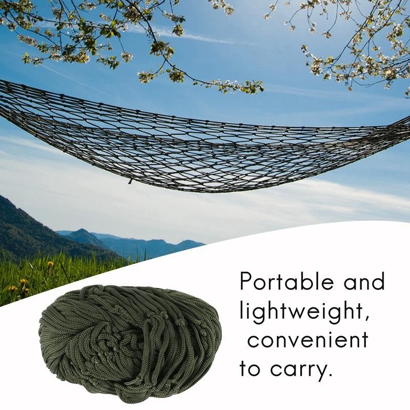Portable Outdoor Sport Hammock Outdoor Camping Hammock Mesh Net for Garden Beach Yard Travel Garden Swing Hanging Bed