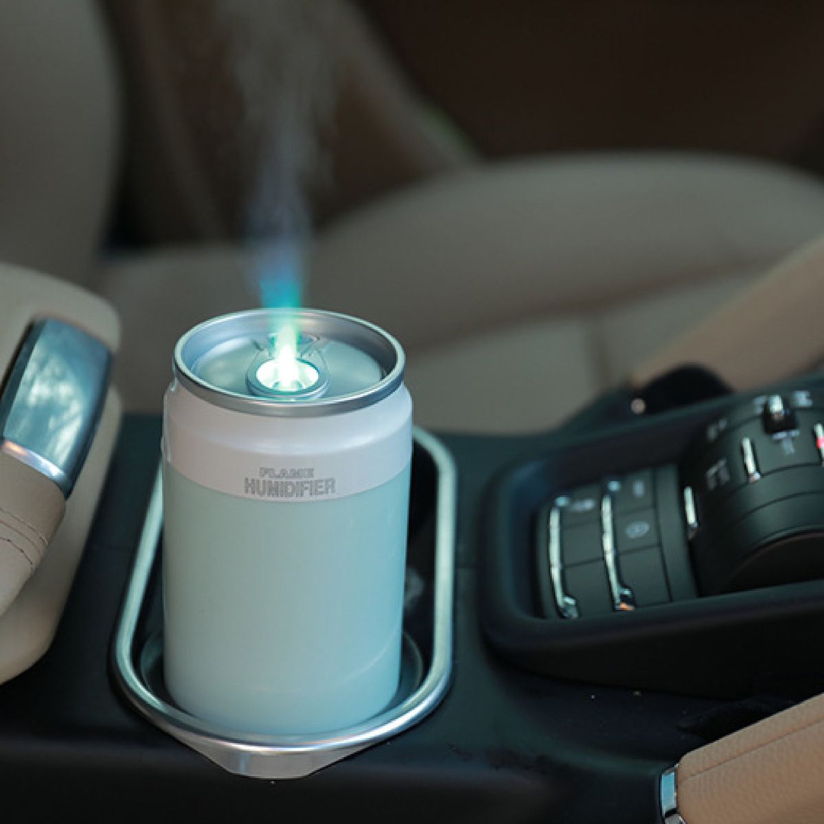 Mini Car Humidifier Automatic Power-off LED USB-Pink