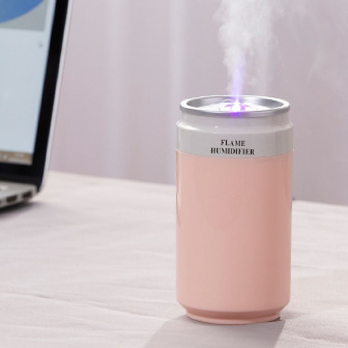 Mini Car Humidifier Automatic Power-off LED USB-Pink
