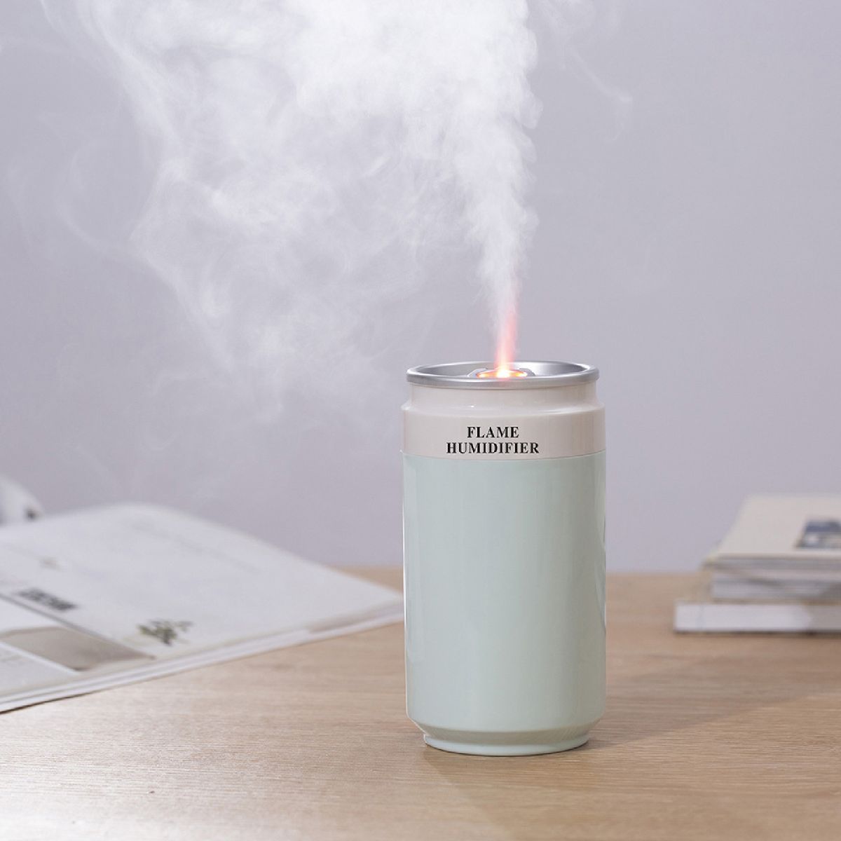 Mini Car Humidifier Automatic Power-off LED USB-Pink