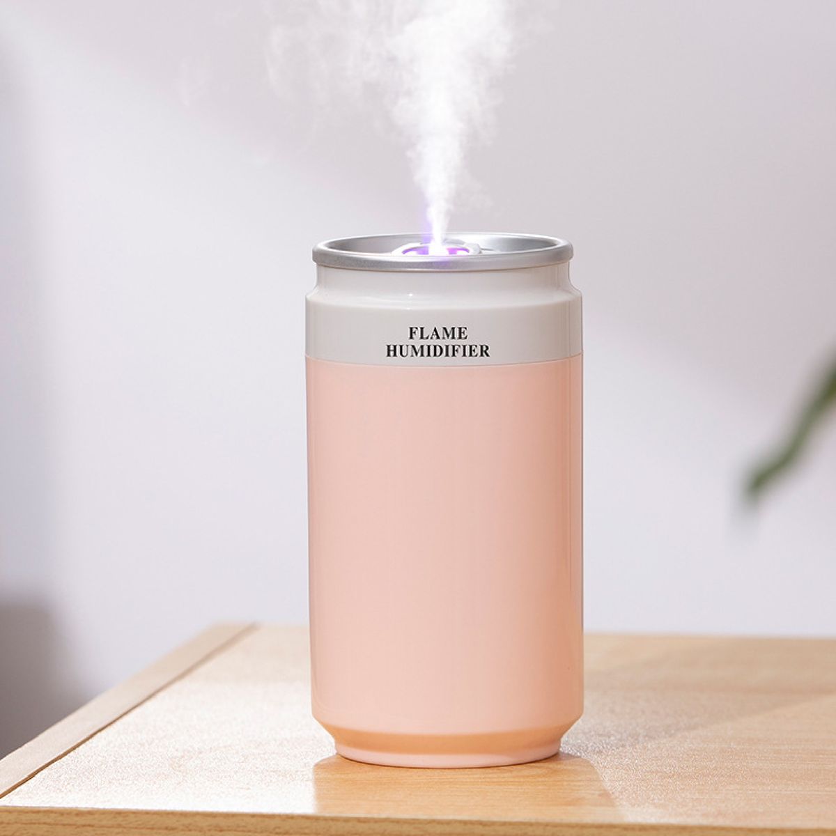 Mini Car Humidifier Automatic Power-off LED USB-Pink
