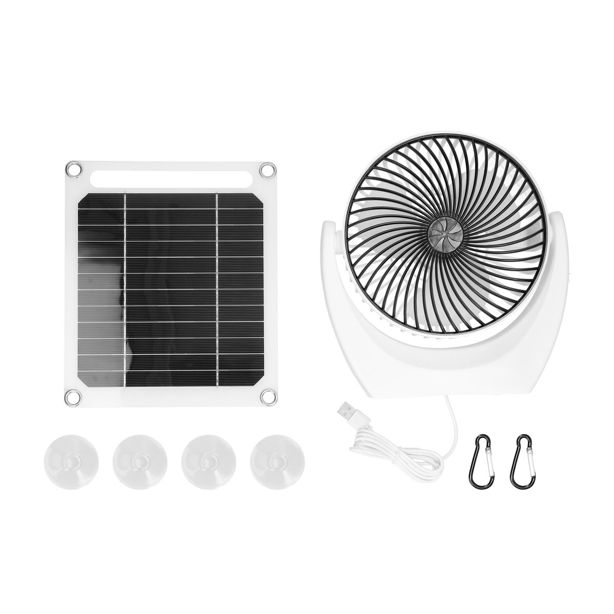 Portable 6W Solar Powered Fan Set Solar Panel