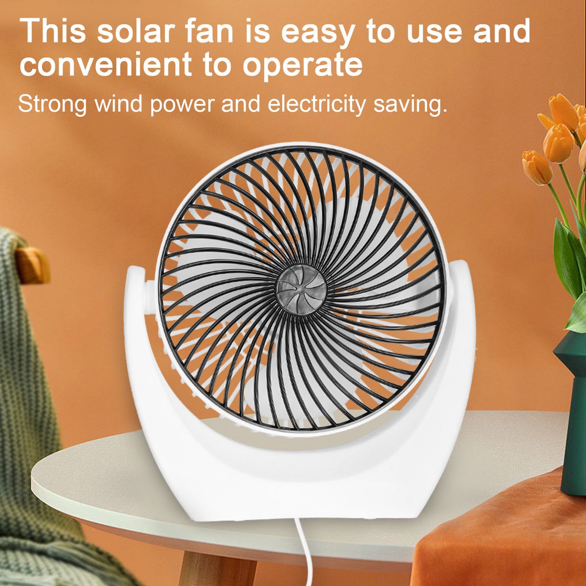 Portable 6W Solar Powered Fan Set Solar Panel