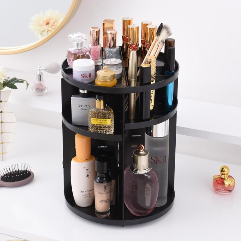 Makeup Organizer 360 Degree Rotating Cosmetic Storage Case (
