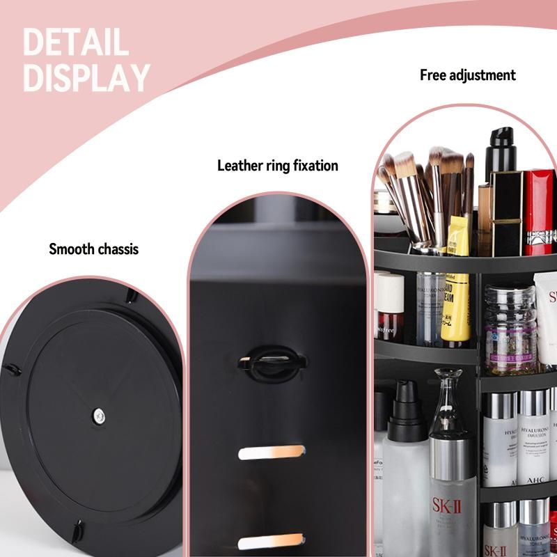 Makeup Organizer 360 Degree Rotating Cosmetic Storage Case (