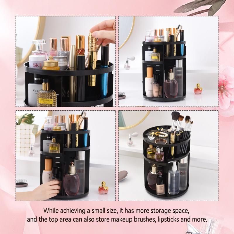 Makeup Organizer 360 Degree Rotating Cosmetic Storage Case (