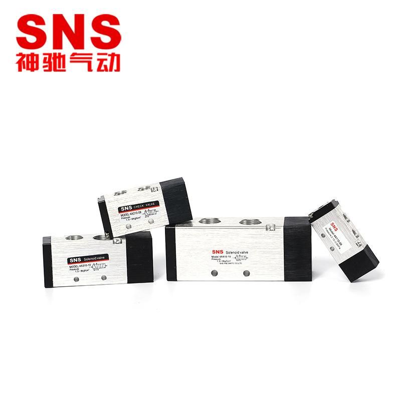 Pneumatic Control Valve Pneumatic Control Valve 4A Series Reversing Valve Two Sides Air Port Control SNS Shenchi Pneumatic Wholesale