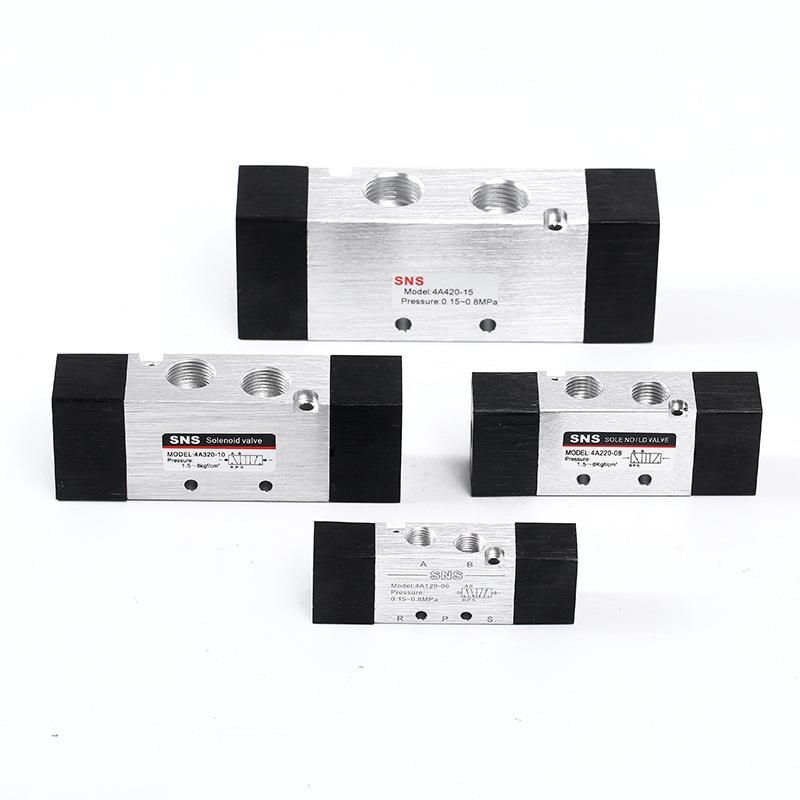 Pneumatic Control Valve Pneumatic Control Valve 4A Series Reversing Valve Two Sides Air Port Control SNS Shenchi Pneumatic Wholesale