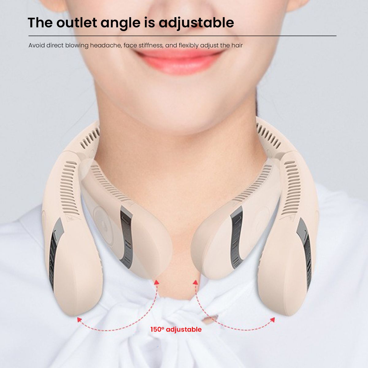 Portable Neck Fan Hands Rechargeable Personal Fan