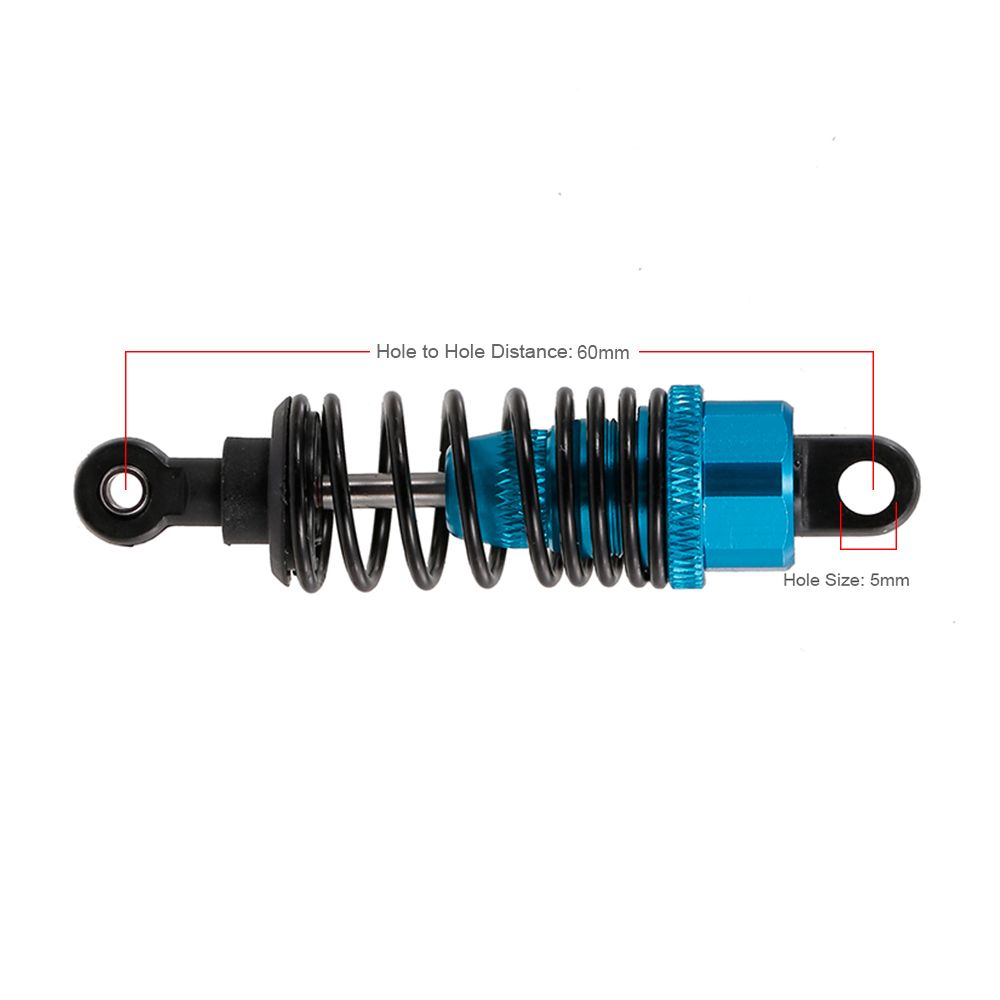 4pcs RC Car Parts Metal Shock Absorber Damper 60mm For 1:10