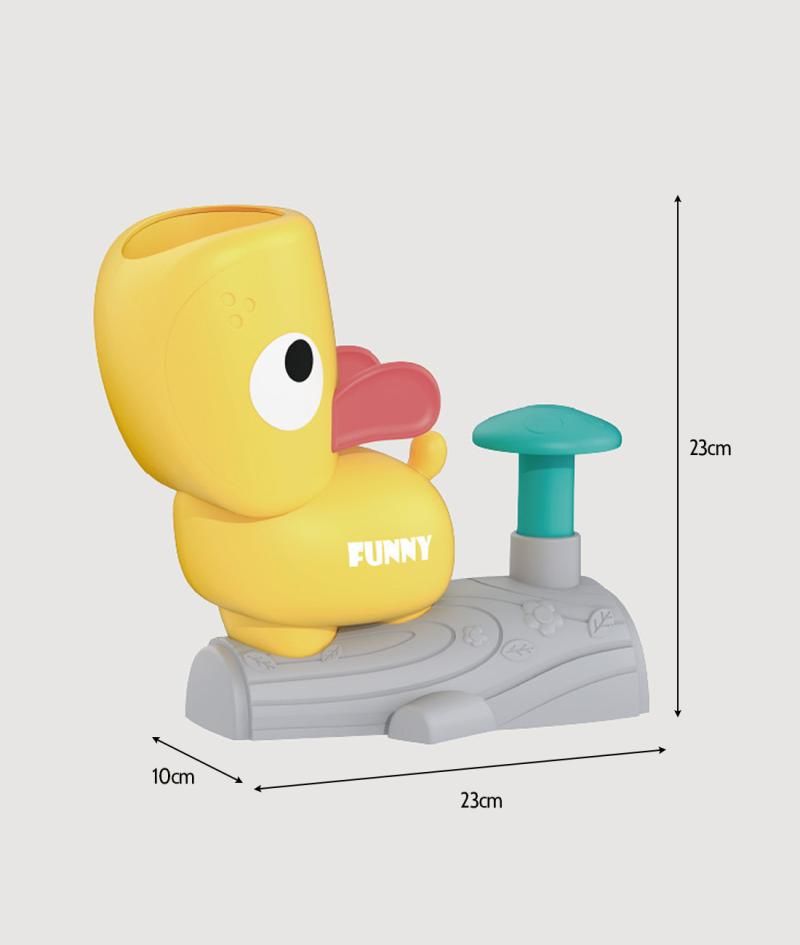 Dog Flying Disc Launcher Toy Interactive Fetch Toy (Yellow)