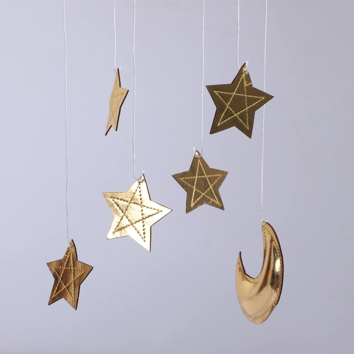 Baby Mobile Cotton Moon And Star Tent Wall Hanging Toys