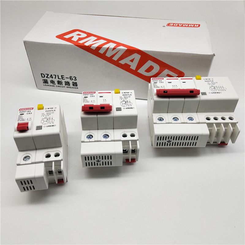 AC220V-400V DZ47LE-63 1P 2P 3P 4P 6A 10A 16A 20A 25A 32A