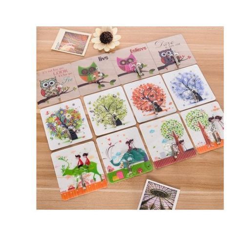 Character Stickers Adhesive Wall Hook- 10pcs