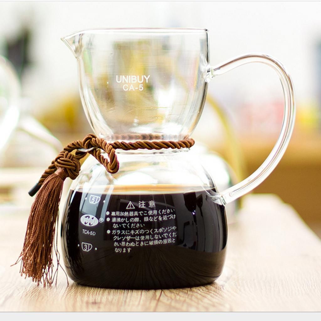300ml Coffee Server Heat Resistant Glass Range Coffee Carafe Tea