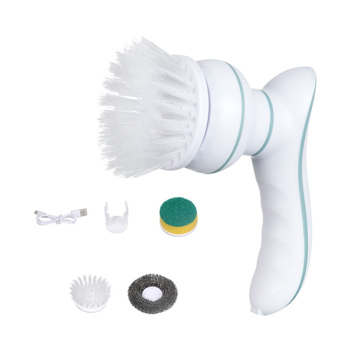 Electric Spin Scrubber, Two Speed Shower Scrubber with