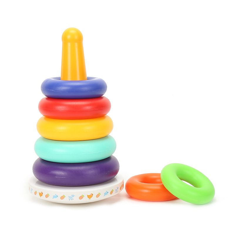 STACKING RINGS PLASTIC COLORFUL