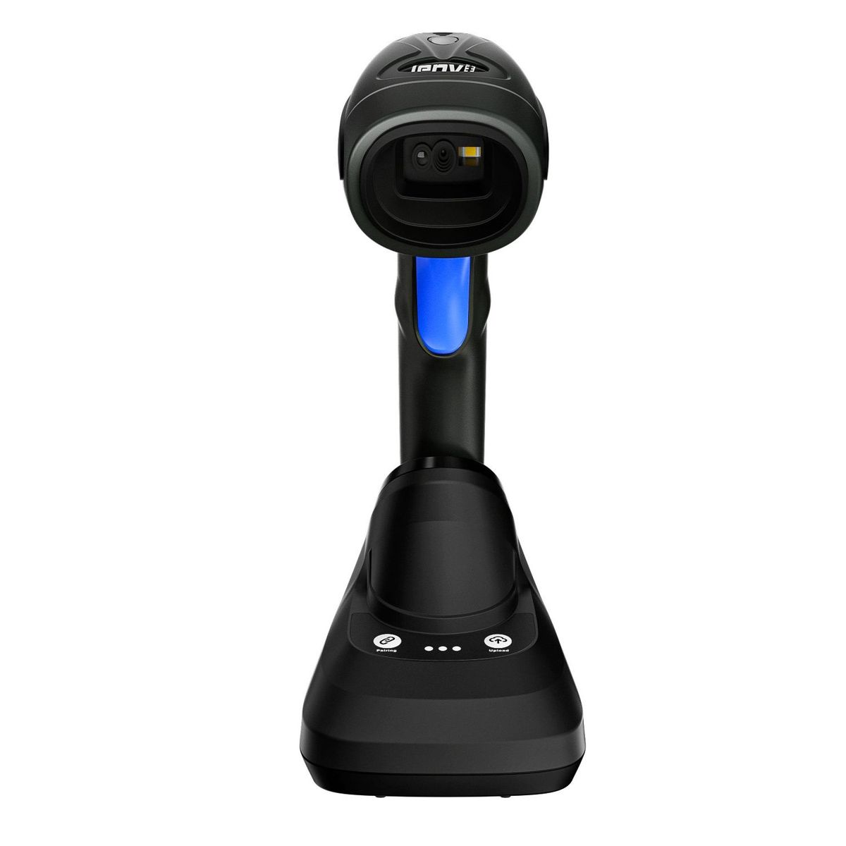 CW200 Bluetooth & Wireless 2D Barcode Scanner Handheld QR Code Scanner USB Wired 1D Barcode Reader 3 In 1 With Charging Base Use For Store,Supermarket, Warehouse Support Android,iOS（BLACK）
