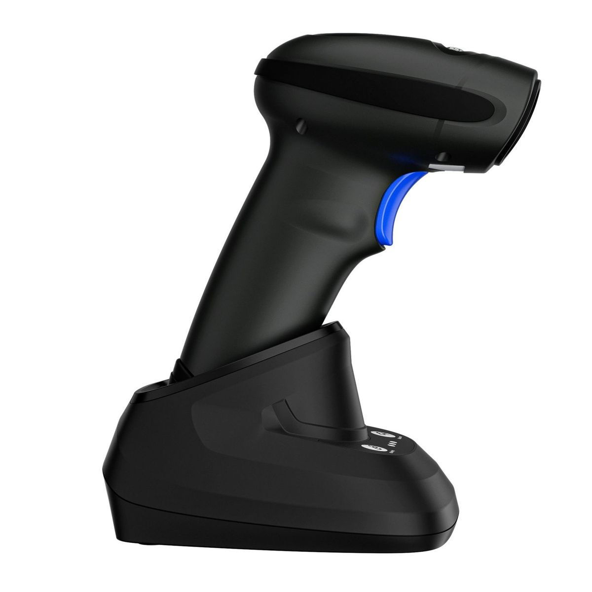 CW200 Bluetooth & Wireless 2D Barcode Scanner Handheld QR Code Scanner USB Wired 1D Barcode Reader 3 In 1 With Charging Base Use For Store,Supermarket, Warehouse Support Android,iOS（BLACK）