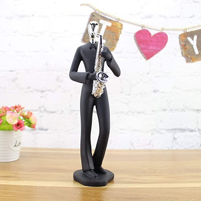Saxophone Man Musician Figurine For Home Or Office Decor.