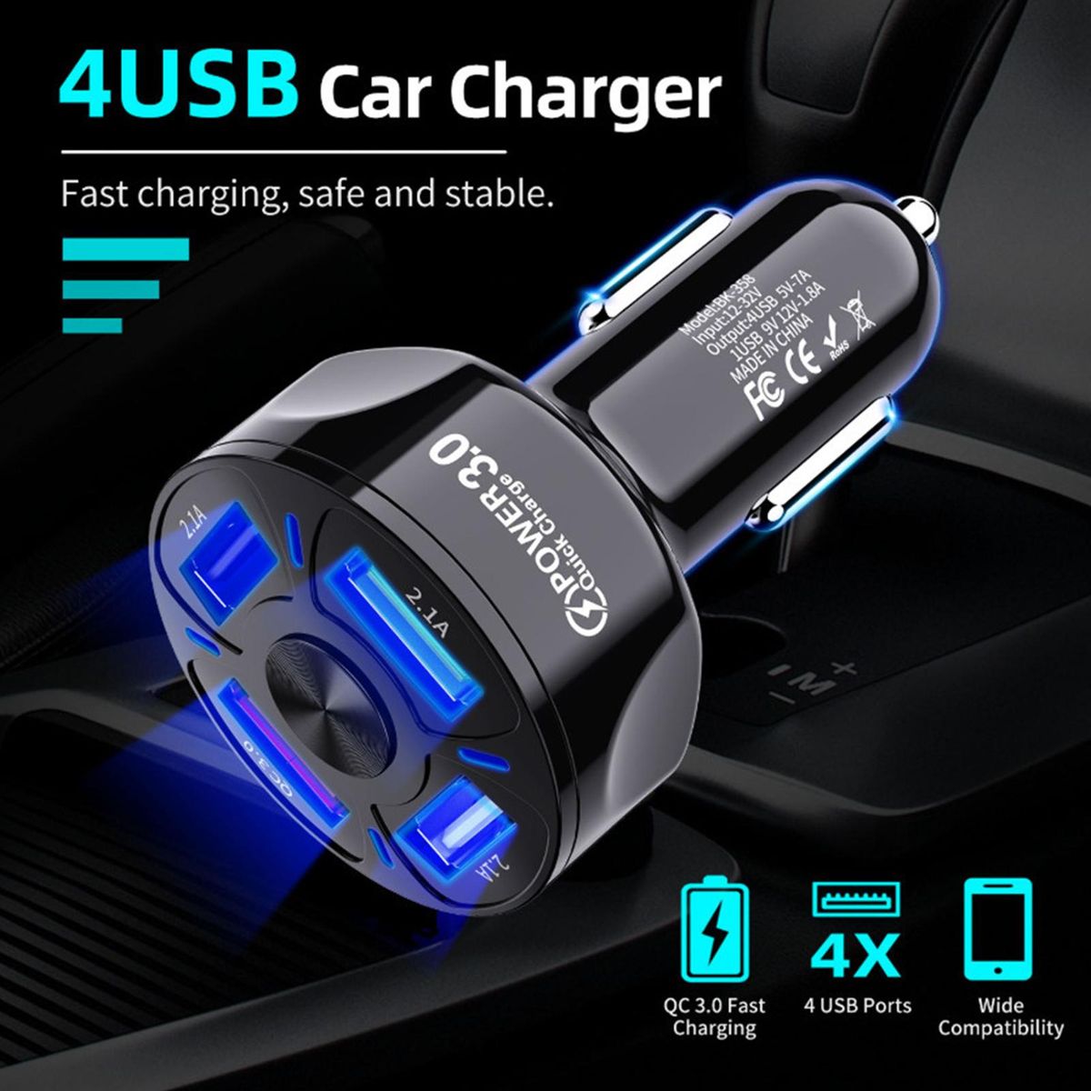 Cellphone Charger No Heating Cellphone Charger Black